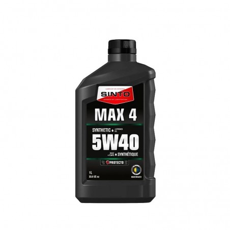 Huile SINTO 5W40 synthétique MAX5W40S1 Huile SINTO 5W40 synthétique MAX5W40S1