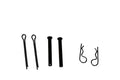 Ensemble de clévis pin pour balai Shindaiwa V640000760 V640000760 Shindaiwa parts