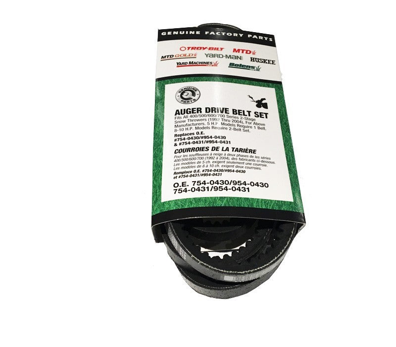 Auger belt Mtd 754-0430B 754-0430B Belts