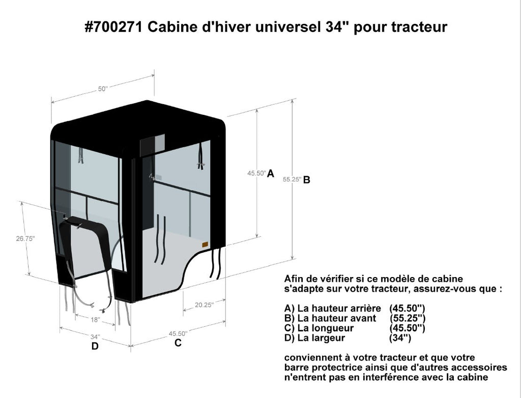 Cabine pour tracteur Bercomac 700271 Bercomac - 3